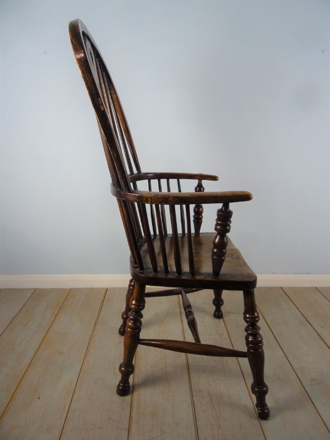 Ash and Elm High Back Windsor Elbow Chair 